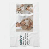 Linge De Cuisine Photo Collage moderne Happy Fête des pères Cadeau (Vertical)