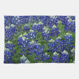 Linge De Cuisine Photo de champ de Bluebonnets de Texas