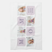 Linge De Cuisine Photo de collage moderne Meilleure mère Ever Purpl (Vertical)