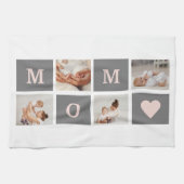 Linge De Cuisine Photo de collection moderne Best Mom Pink & Grey C (Horizontal)