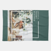 Linge De Cuisine Photo de famille moderne | Joyeux Joyeux Joyeux Bé (Horizontal)