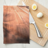 Linge De Cuisine Photo de la nature de Sandstone Rouge (Quart Plié)