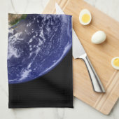 Linge De Cuisine Photo de l'espace de la terre de planète (Quart Plié)