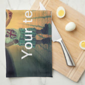 Linge De Cuisine Photo et texte faits sur commande (Quart Plié)