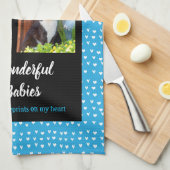 Linge De Cuisine Photo faite sur commande d'animal familier (Quart Plié)