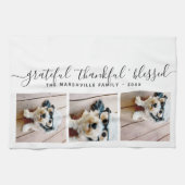 Linge De Cuisine Photo Moderne Calligraphie reconnaissant béni (Horizontal)