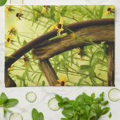 Linge De Cuisine Photo Noir-Eyed de Susan et de roues (Plié)