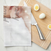 Linge De Cuisine Photo personnalisée (Quart Plié)