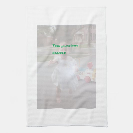 Linge De Cuisine Photo personnalisée de bébé (Vertical)