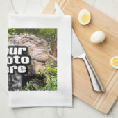 Linge De Cuisine Photo personnalisée Main/serviette de cuisine (Quart Plié)