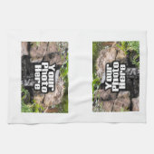 Linge De Cuisine Photo personnalisée Main/serviette de cuisine (Horizontal)