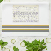 Linge De Cuisine Photo personnalisée Mémorial Recette Keepsaké (Plié)