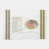 Linge De Cuisine Photo personnalisée Mémorial Recette Keepsaké (Horizontal)
