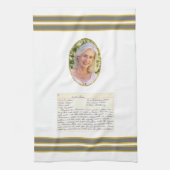 Linge De Cuisine Photo personnalisée Mémorial Recette Keepsaké (Vertical)