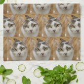 Linge De Cuisine Photo personnalisée pour animal de compagnie ou fa (Plié)