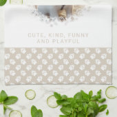 Linge De Cuisine Photo Personnalisée Pour Animaux De Compagnie & Pr (Plié)