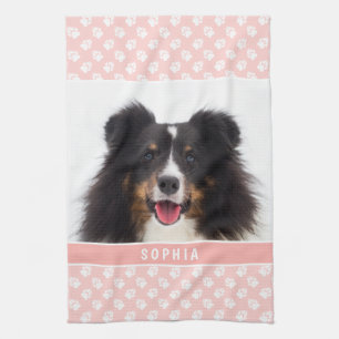 Linge De Cuisine Photo Pet Personnalisée Rose Vierge Avec Patrouill