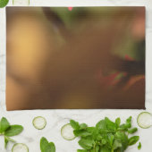 Linge De Cuisine Photo Red Leaf Nature (Plié)