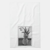 Linge De Cuisine Photo simple d'un ananas avec une initiale unique (Vertical)