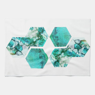 Linge De Cuisine Photographie d'art Turquoise contemporain