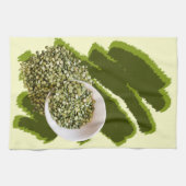 Linge De Cuisine Photographie des pois frits déversés (Horizontal)