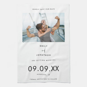 Linge De Cuisine Photographie Minimale Typographie Noire Blanc Enre