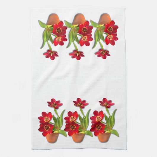 Linge De Cuisine Photographie rouge mûre mise en pot de tulipes (Vertical)
