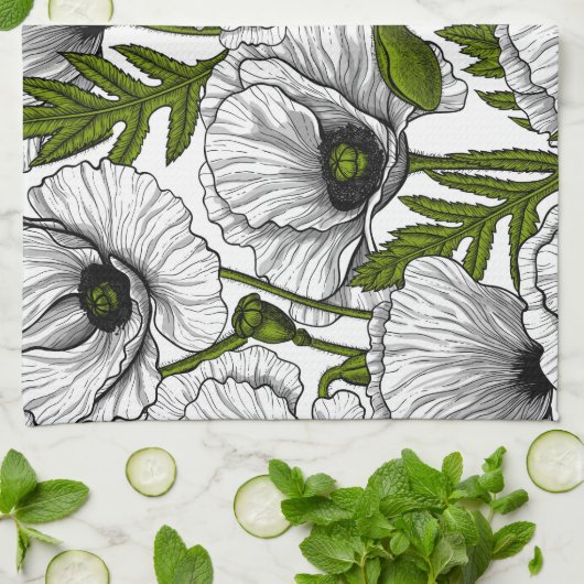 Linge De Cuisine Photos blanches sur blanc (Plié)