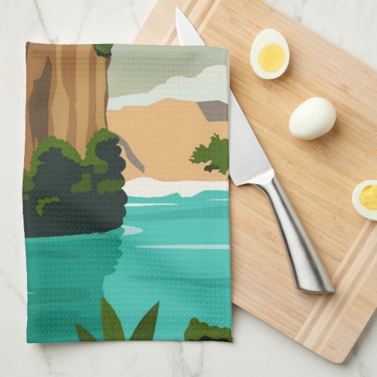 Linge De Cuisine Phuket Thailand Retro (Quart Plié)