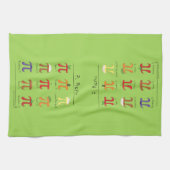 Linge De Cuisine Pi Symbole Menu Cute Math Enseignant (Horizontal)