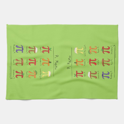 Linge De Cuisine Pi Symbole Menu Cute Math Enseignant (Horizontal)