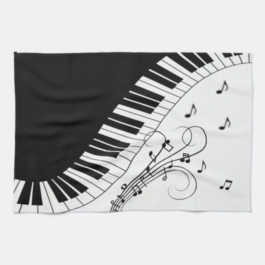 Linge De Cuisine Piano Keyboard Music Design (Horizontal)
