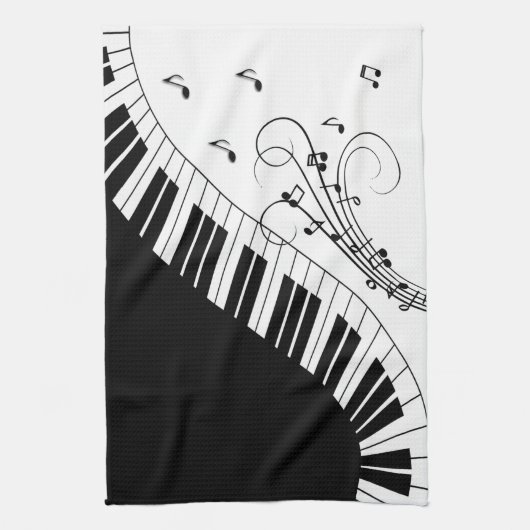 Linge De Cuisine Piano Keyboard Music Design (Vertical)