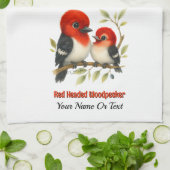 Linge De Cuisine Pic à tête rouge (Plié)