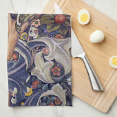 Linge De Cuisine Pic de bois, William Morris (Quart Plié)