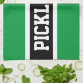 Linge De Cuisine PICKLEBALL Athlète Vert brillant Bright Black Stri (Plié)
