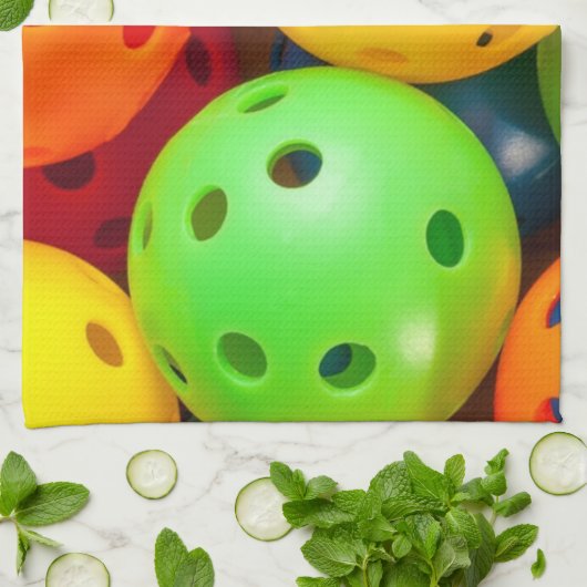 Linge De Cuisine Pickleball coloré (Plié)