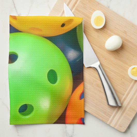 Linge De Cuisine Pickleball coloré (Quart Plié)