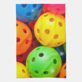 Linge De Cuisine Pickleball coloré (Vertical)