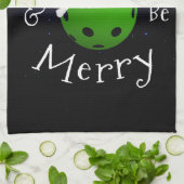 Linge De Cuisine Pickleball de Noël (Plié)