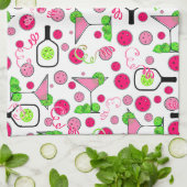 Linge De Cuisine Pickleball Dinks & Drinks Bridal Shower Pink Cosmo (Plié)