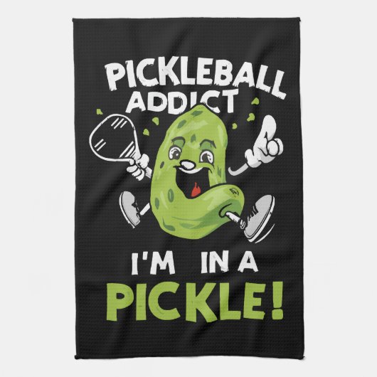 Linge De Cuisine Pickleball drôle (Vertical)