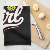 Linge De Cuisine Pickleball Girl Player (Quart Plié)