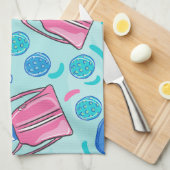 Linge De Cuisine Pickleball Paddles et Balls Blue (Quart Plié)