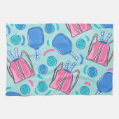Linge De Cuisine Pickleball Paddles et Balls Blue (Horizontal)