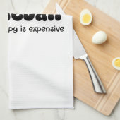 Linge De Cuisine Pickleball parce que la thérapie est coûteuse - dr (Quart Plié)