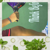 Linge De Cuisine Pickleball Pensez avant de boire (Plié)