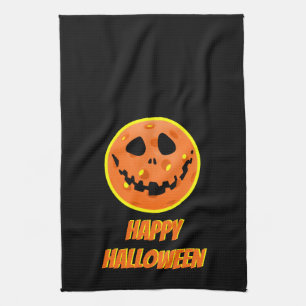 Linge De Cuisine Pickleball Squelette Jack-o'Lantern Halloween