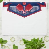 Linge De Cuisine Pickleball Support Team Pickleball Player USA (Plié)