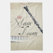 Linge De Cuisine Pièce de musique de clarinette (Vertical)
